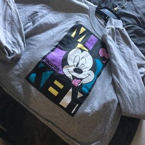 Mickey Mouse cropped long sleeve